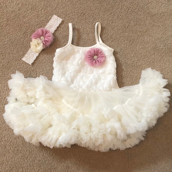 Other - Baby girl tutu dress with headband size 2-3T